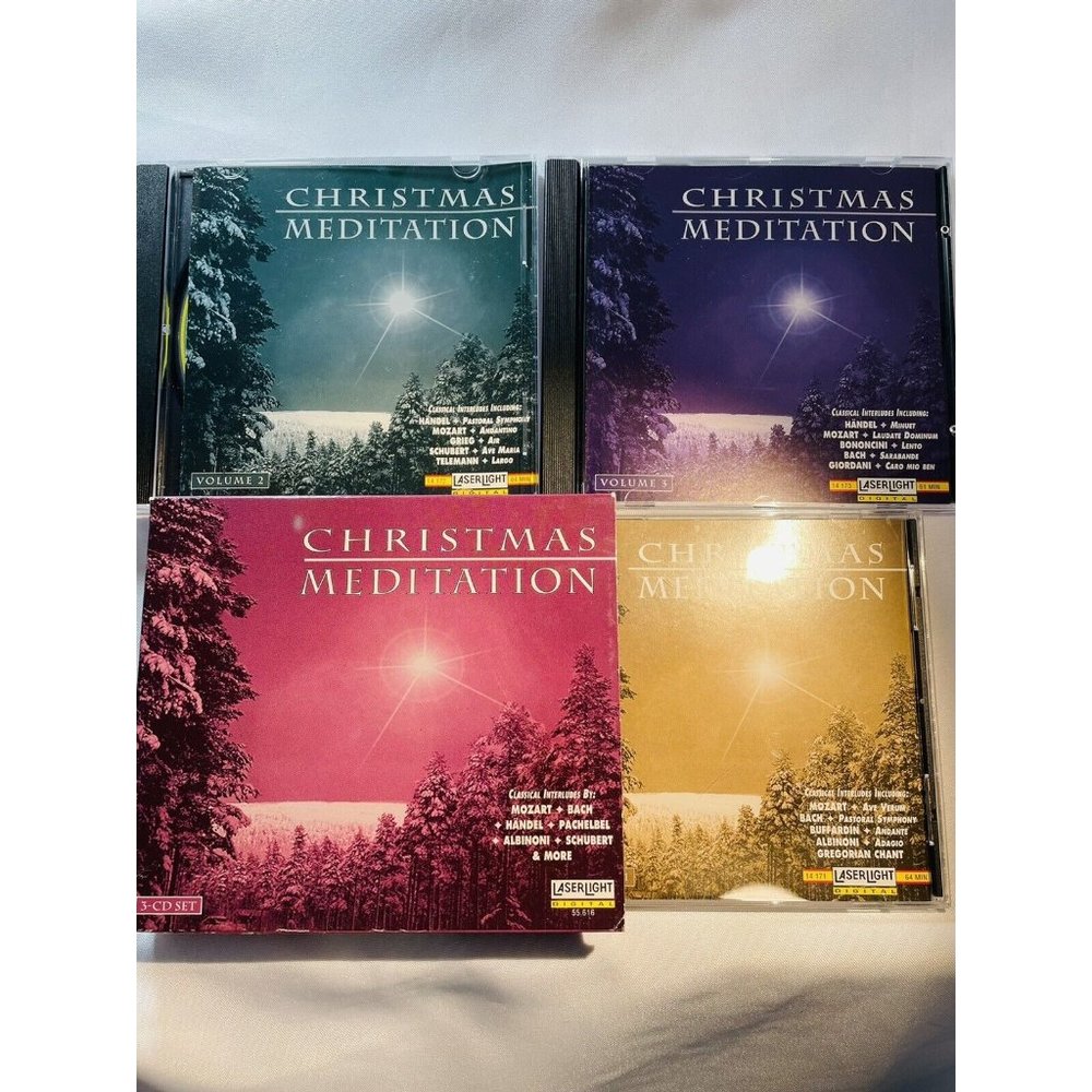 Christmas Meditation by Various Artists CD Set Of 3 Disc From 1997 Contemplative